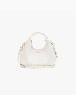 Сумка Ganni Mini Hobo bag Studs хабо білий 60x19х24 см B2070129