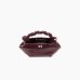 Сумка Ganni Bou Bag mini Burgundy Croco бордовая 25х11х11.5 см B2100028
