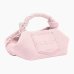 Сумка Ganni Bou Bag small тоут бавовна рожевий 29х14 см B2100044 