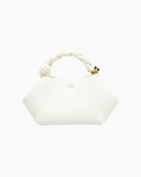 Сумка Ganni Bou Bag small тоут білий 28х14х17 см B2100140
