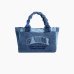 Сумка Ganni Medium Trapeze Shopper Denim хлопок голубой 38х16х30 см B2110090