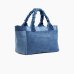 Сумка Ganni Medium Trapeze Shopper Denim хлопок голубой 38х16х30 см B2110090