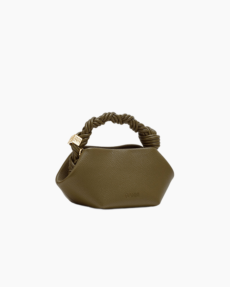 Сумка Ganni Bou Bag mini зелений 25х12х13 см C2100008