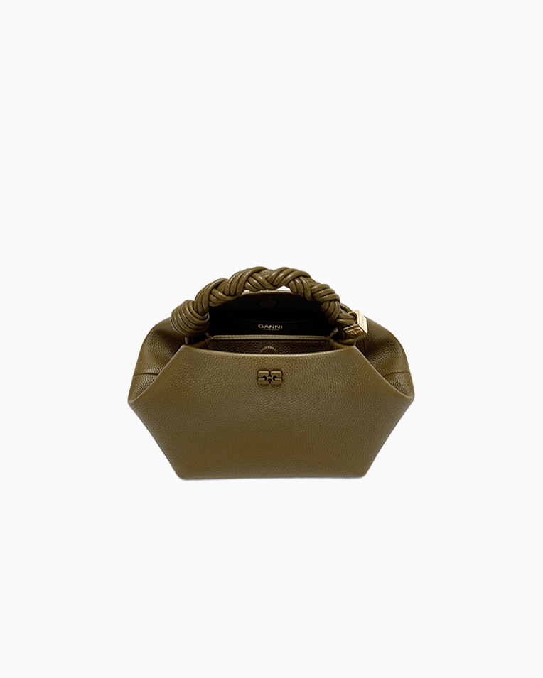 Сумка Ganni Bou Bag small хакі 28х14х17 см C2100011 Сумка Ganni Bou Bag small хакі 28х14х17 см C2100011