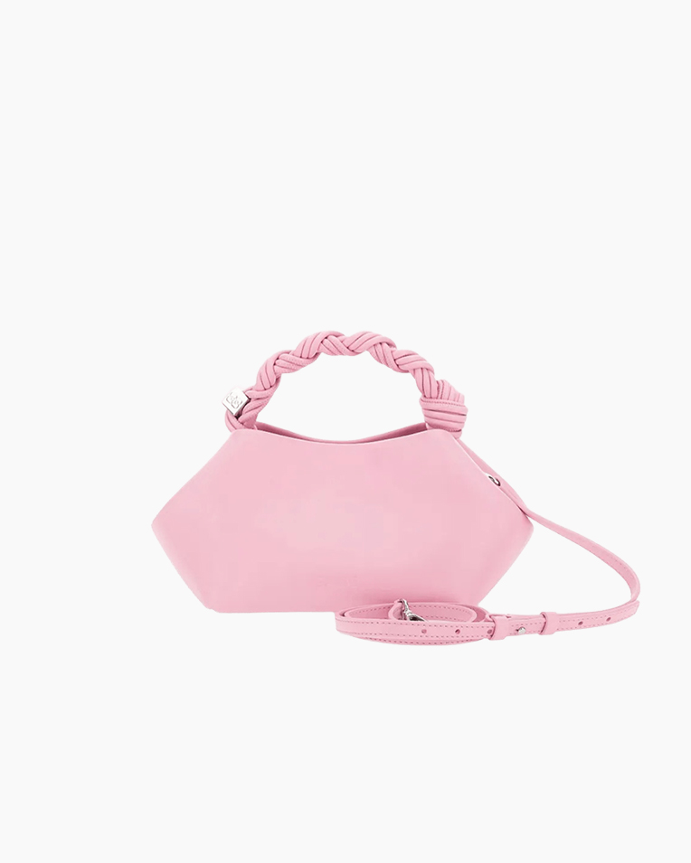 Сумка Ganni Bou Bag mini рожевий 25х12х13 см C2100013