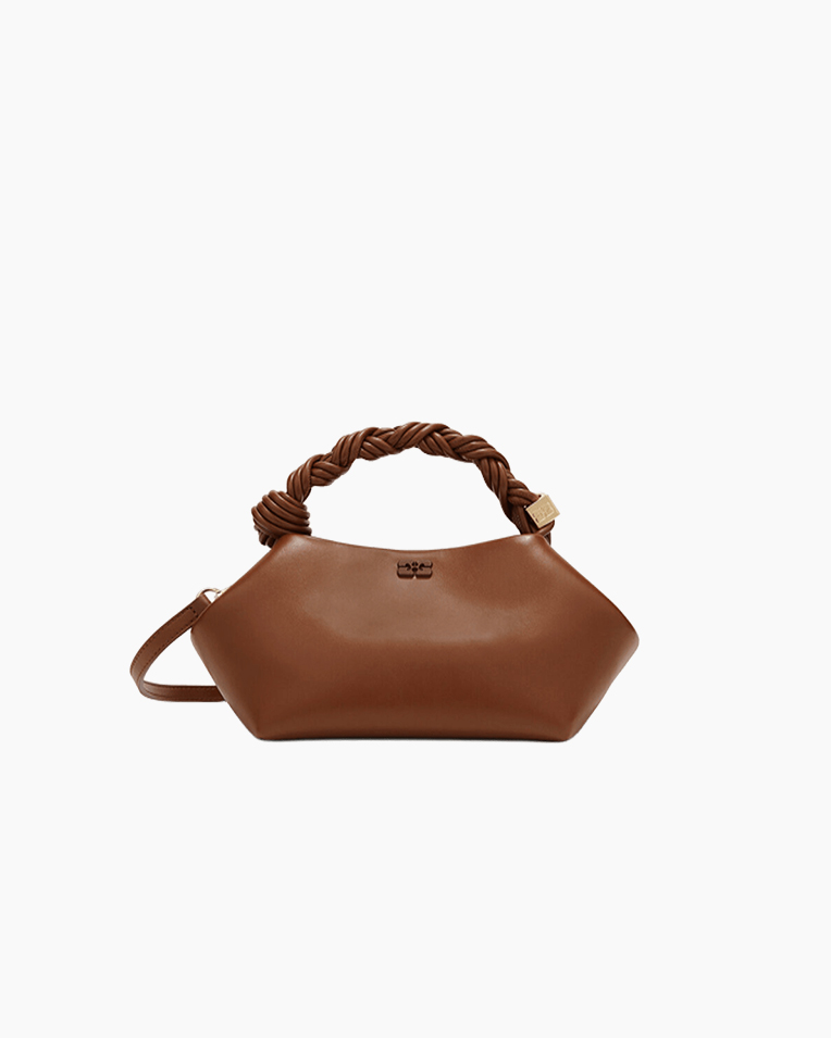 Сумка Ganni Bou Bag small коричневий 28х14х17 см C2100034