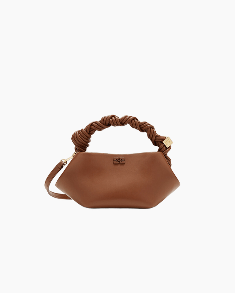 Сумка Ganni Bou Bag mini коричневий 25х12х13 см C2100035