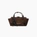 Сумка жіноча Hidesins shoulder bag FLAP M через плече замша темно коричневий 34×21×12 см FL12TRTMRz