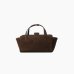 Сумка жіноча Hidesins shoulder bag FLAP M через плече замша темно коричневий 34×21×12 см FL12TRTMRz