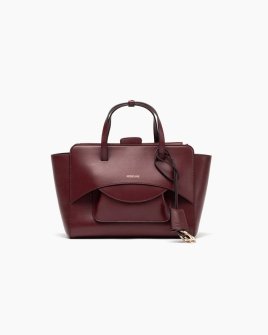 Сумка жіноча Hidesins shoulder bag FLAP M через плече бордовий шкіра 34×21×12 см FL12TRWNE