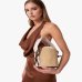 Сумка женская Gaëlle Paris mini bucket через плече текстиль бежевая 20x10х20 см GAACW03136