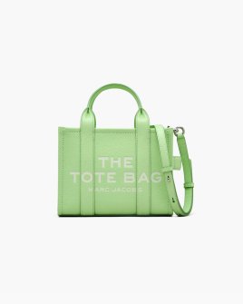 Сумка Marc Jacobs The Leather Small Tote Bag, тоут зерниста шкіра зелений 26x13х21 см H009L01SP21 398