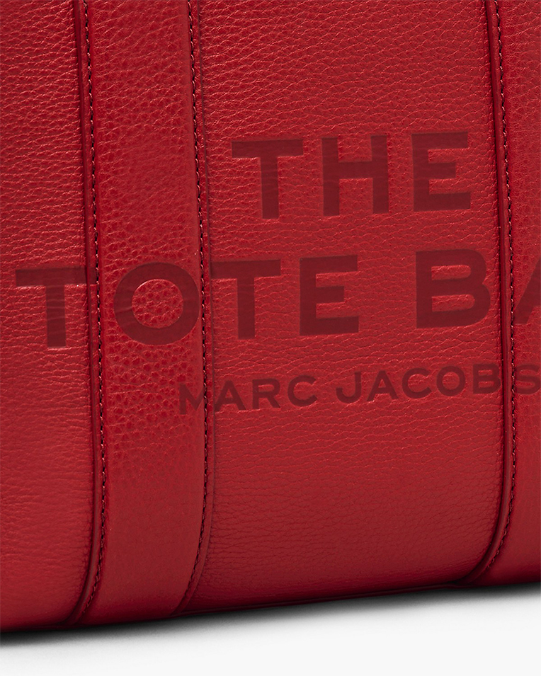 Сумка Marc Jacobs The Leather Small Tote Bag, тоут зернистая кожа красный 26x13х21 см H009L01SP21-617