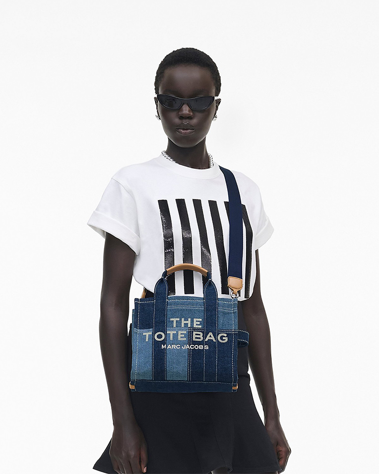 Сумка Marc Jacobs The Denim Small Tote Bag через плече хлопок деним голубой 26x13х21 см H016M06FA21 422