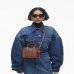 Сумка Marc Jacobs The Leather Micro Tote Bag, тоут зернистая кожа карамель 18x10х15 см H053L01RE22-212