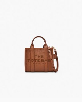 Сумка Marc Jacobs The Leather Micro Tote Bag, тоут зернистая кожа карамель 18x10х15 см H053L01RE22-212