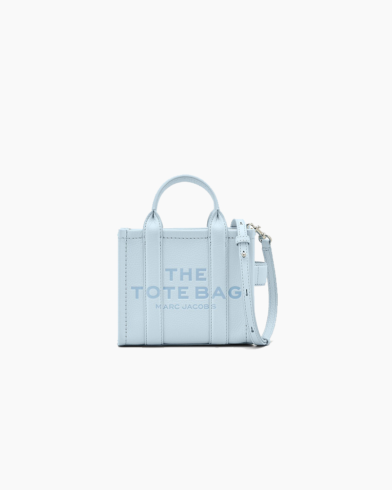 Сумка Marc Jacobs Leather Crossbody Tote Bag, тоут зерниста шкіра блакитний 18x10х15 см H053L01RE22465