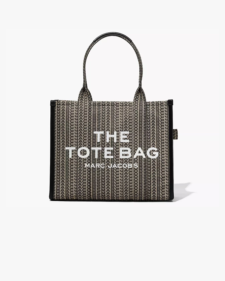 Сумка Marc Jacobs The Monogram Large Tote, тоут жаккард бежевый 42x16х34 см H075M01RE21