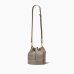 Сумка Marc Jacobs The Leather Bucket bag, торба через плечо зернистая кожа серый 16x16х21 см H652L01PF22055