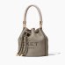 Сумка Marc Jacobs The Leather Bucket bag, торба через плечо зернистая кожа серый 16x16х21 см H652L01PF22055