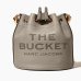 Сумка Marc Jacobs The Leather Bucket bag, торба через плечо зернистая кожа серый 16x16х21 см H652L01PF22055
