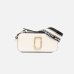 Сумка Marc Jacobs The Snapshot Cloud White Multi, через плечо гладкая кожа бело розовый 18x6х11 см M0012007136