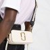 Сумка Marc Jacobs The Snapshot Cloud White Multi, через плечо гладкая кожа бело розовый 18x6х11 см M0012007136
