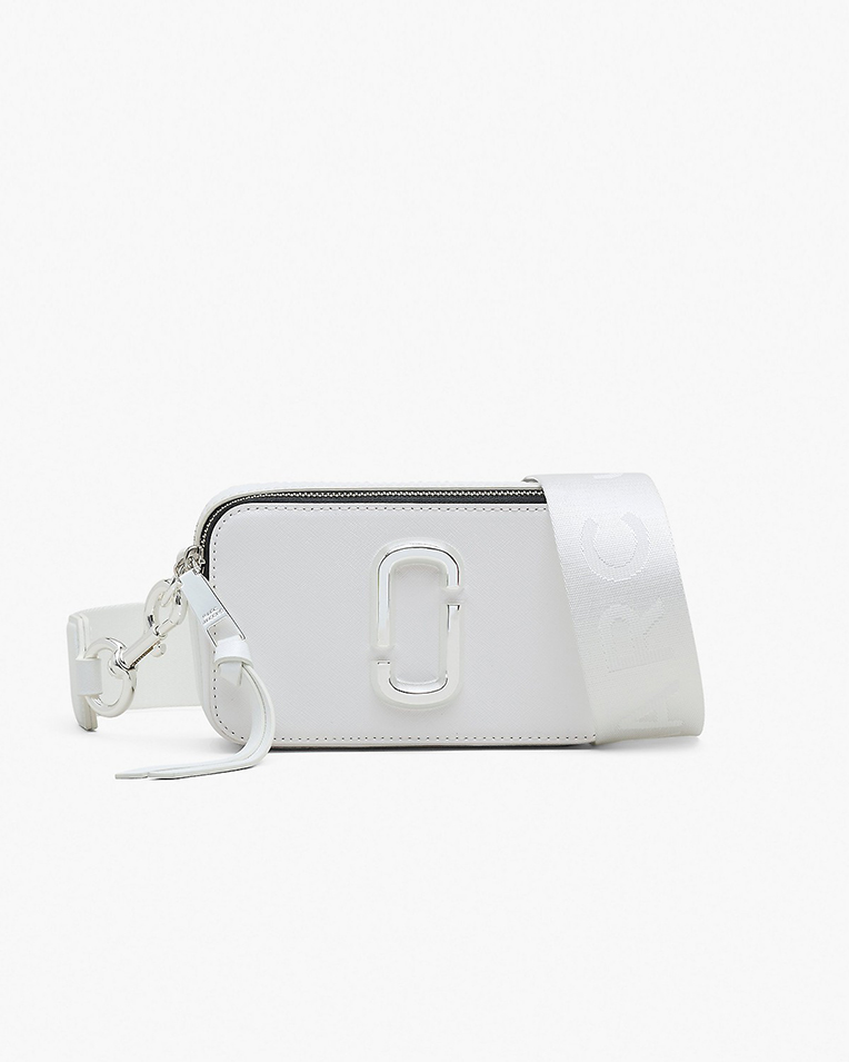 Сумка Marc Jacobs Snapshot DTM, через плече гладка шкіра білий 18x6х11 см M0014867100