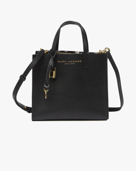 Сумка Marc Jacobs Mini Grind Tote Bag тоут зернистая кожа черный 23x9.5х19.5 см M0015685-001