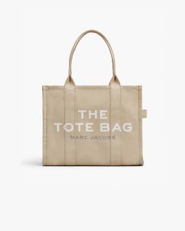 Сумка Marc Jacobs Canvas Large Tote Bag, тоут бежева текстиль 42x16х34 см M0016156260