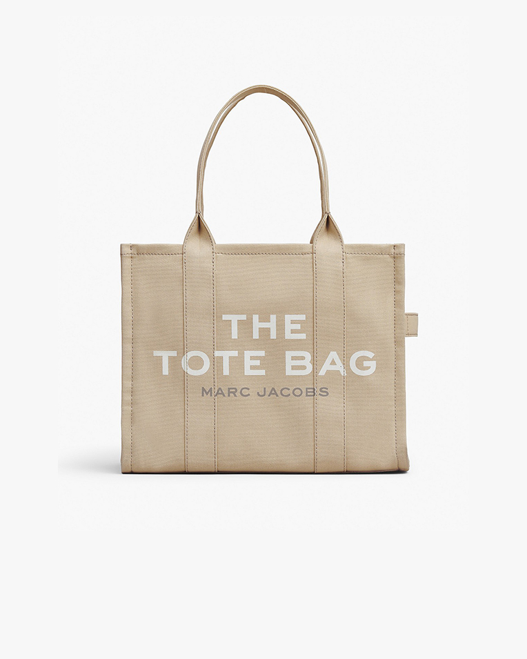 Сумка Marc Jacobs The Canvas Large Tote Bag, тоут текстиль бежевая 42x16х34 см M0016156260