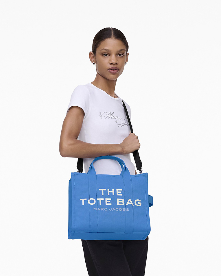 Сумка Marc Jacobs Canvas Medium Tote Bag, тоут текстиль синій 34x15х27 см M0016161 436