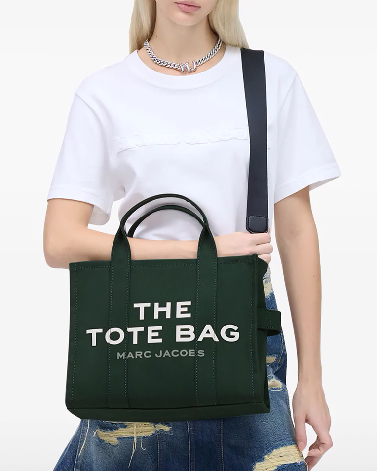 Сумка Marc Jacobs Canvas Medium Tote Bag, тоут темно зеленый текстиль 34x15х27 см M0016161308