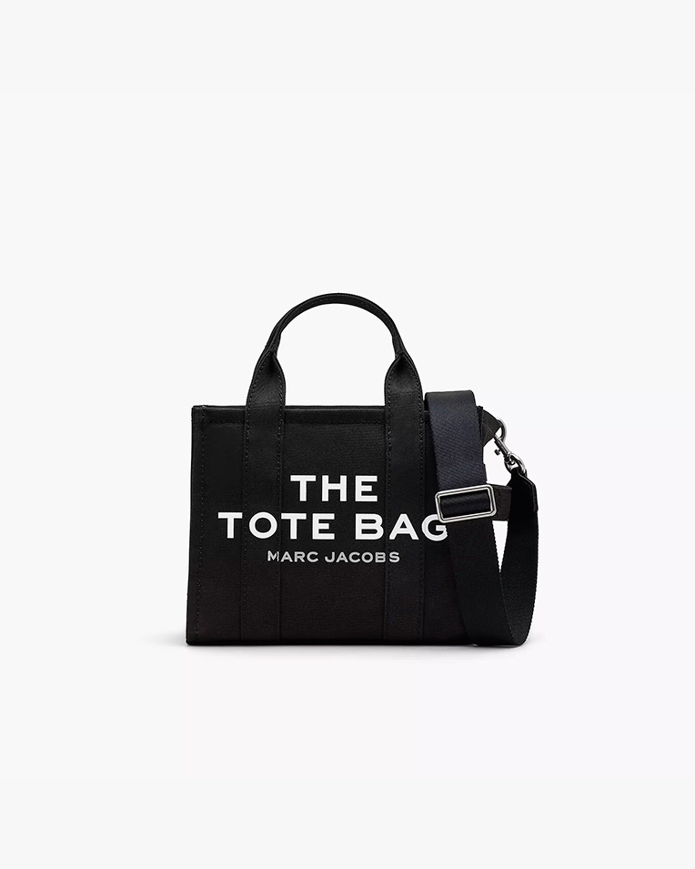 Сумка Marc Jacobs The Canvas Small Tote Bag, тоут через плечо хлопок черный 26x13х21 см M0016493001