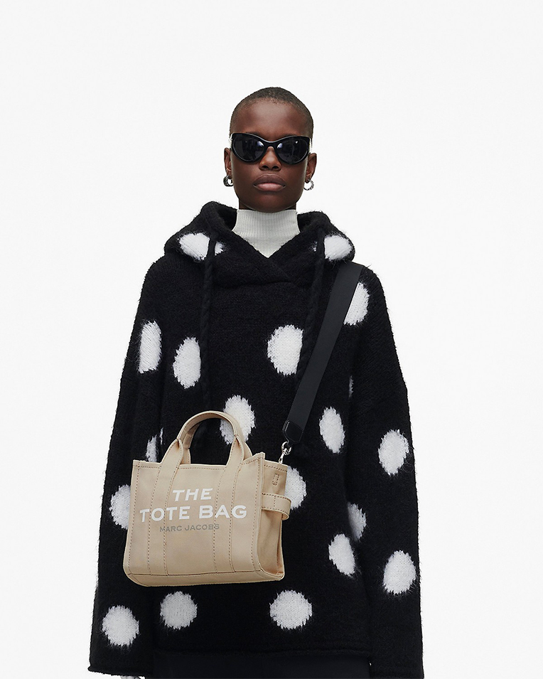 Сумка Marc Jacobs The Canvas Small Tote Bag, тоут через плечо хлопок бежевый 26x13х21 см M0016493260