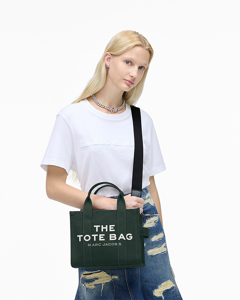 Сумка Marc Jacobs The Canvas Small Tote Bag через плече хлопок темно зеленый 26x13х21 см M0016493308