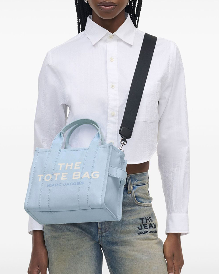 Сумка Marc Jacobs The Canvas Small Tote Bag через плече хлопок светло голубой 26x13х21 см M0016493465