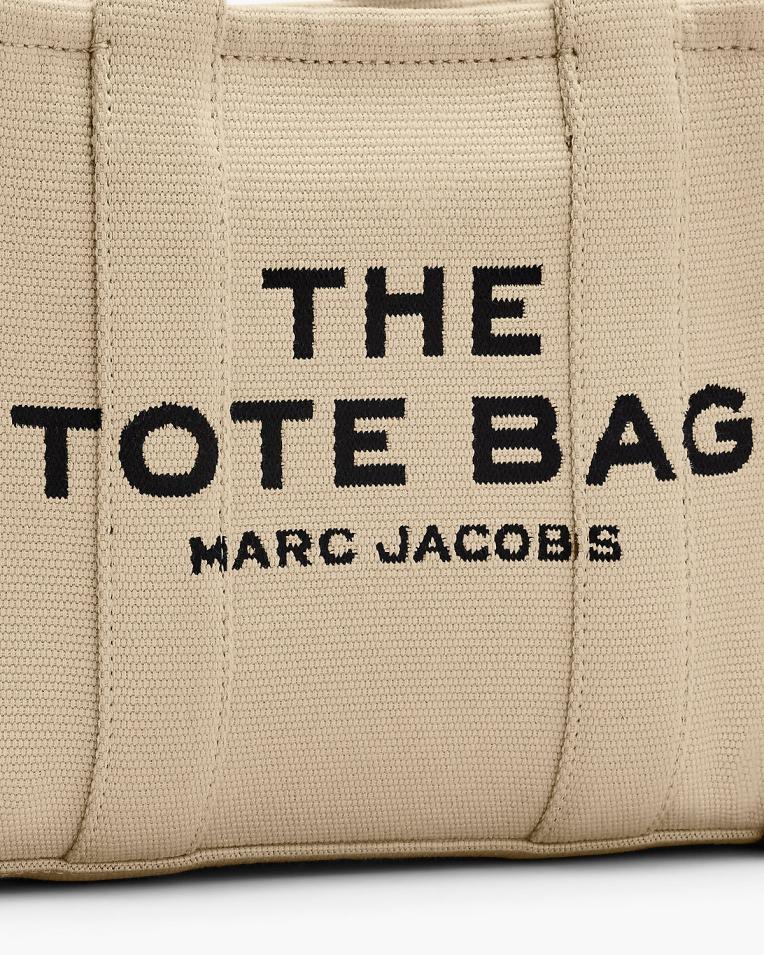 Сумка Marc Jacobs The Jacquard Small Tote Bag, тоут жакард бежевий маленька 26x13х21 см M0017025263