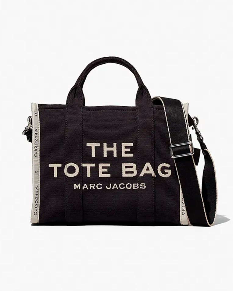 Сумка Marc Jacobs The Jacquard Medium Tote Bag, тоут жаккард черная 34x15х27 см M0017027001