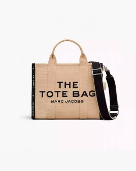 Сумка Marc JacobsThe Jacquard Medium Tote Bag, тоут жакард бежева 34x15х27 см M0017027263