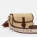 Сумка Max Mara Gapnew через плече текстиль із вставками шкіри бежевий 18x6x16 см WE5511025506002