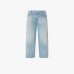 Женские джинсы прямого кроя Pinko Lovely Loose хлопок с логотипом голубые 104600A379PJE