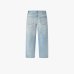Женские джинсы прямого кроя Pinko Lovely Loose хлопок с логотипом голубые 104600A379PJE
