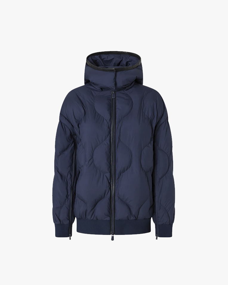 Женский утепленный бомбер Pinko Caviale синий 105336A2OKG82