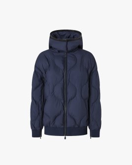 Женский утепленный бомбер Pinko Caviale синий 105336A2OKG82