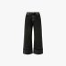 Женские джинсы широкого кроя Pinko Wanda Wide Leg Turn-Up хлопок с логотипом Love Birds черный 105541A2RRPJ4