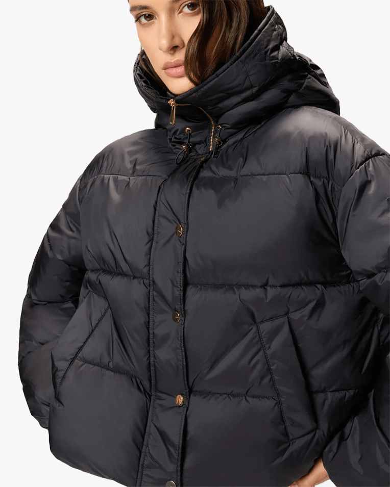 Женская утепленная куртка Pinko Impasto тёмный шоколад 105656A2TFZ99