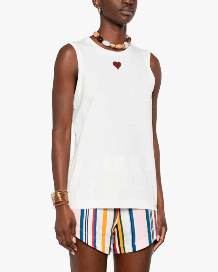 Жіночий топ Pinko Casimiro Tanktop бавовна біла 105741A326Z05