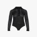 Женский вязаный боди Pinko Yoana с шерстью черный 105977A2YIZ99