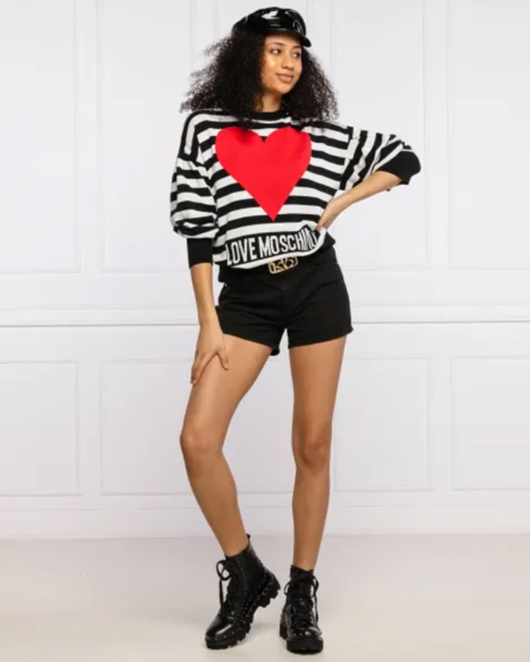 Женские джинсовые шорты Pinko с пряжкой логотипа хлопок черный 1J10N1 Y652